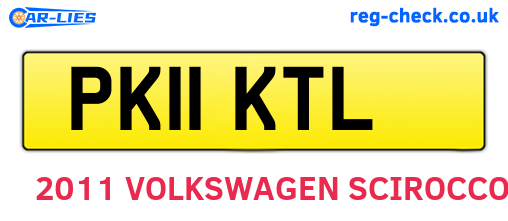 PK11KTL are the vehicle registration plates.