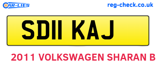SD11KAJ are the vehicle registration plates.