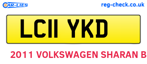 LC11YKD are the vehicle registration plates.