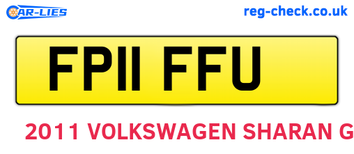 FP11FFU are the vehicle registration plates.