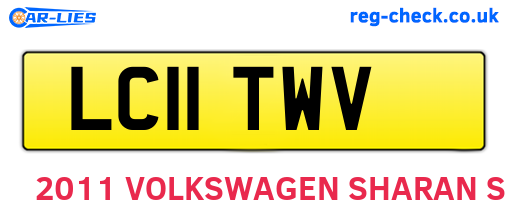 LC11TWV are the vehicle registration plates.
