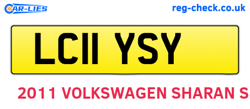 LC11YSY are the vehicle registration plates.