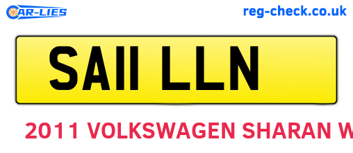 SA11LLN are the vehicle registration plates.