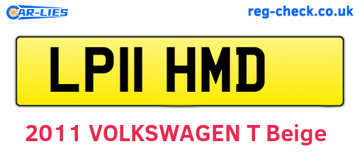 LP11HMD are the vehicle registration plates.
