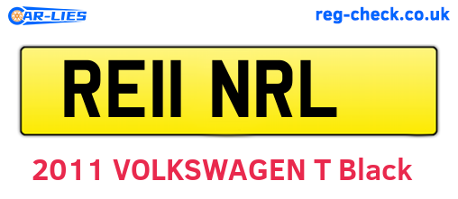 RE11NRL are the vehicle registration plates.