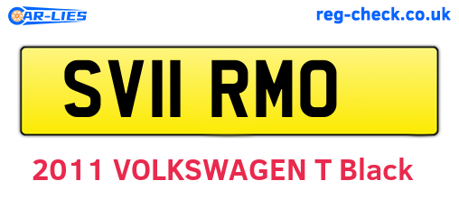SV11RMO are the vehicle registration plates.