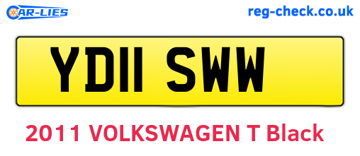 YD11SWW are the vehicle registration plates.