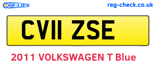CV11ZSE are the vehicle registration plates.
