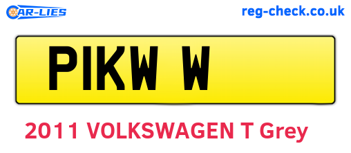P1KWW are the vehicle registration plates.
