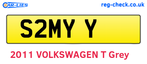 S2MYY are the vehicle registration plates.