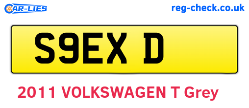 S9EXD are the vehicle registration plates.