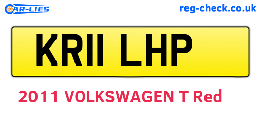 KR11LHP are the vehicle registration plates.