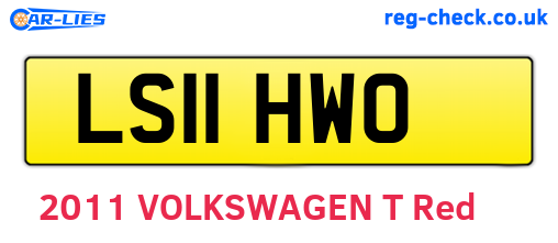 LS11HWO are the vehicle registration plates.
