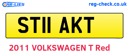 ST11AKT are the vehicle registration plates.