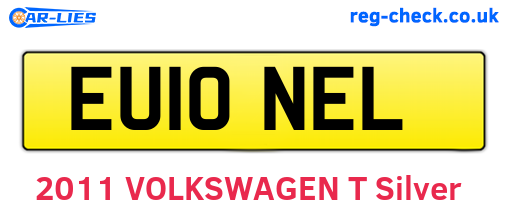 EU10NEL are the vehicle registration plates.
