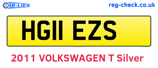 HG11EZS are the vehicle registration plates.