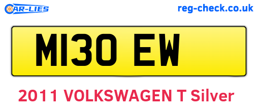 M13OEW are the vehicle registration plates.