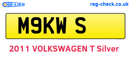 M9KWS are the vehicle registration plates.