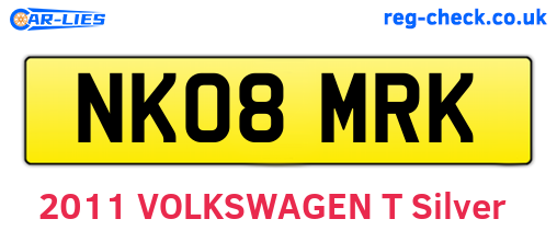NK08MRK are the vehicle registration plates.
