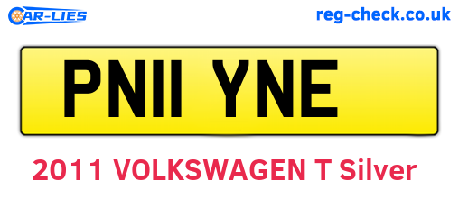 PN11YNE are the vehicle registration plates.