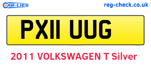 PX11UUG are the vehicle registration plates.