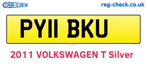 PY11BKU are the vehicle registration plates.