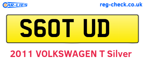 S60TUD are the vehicle registration plates.
