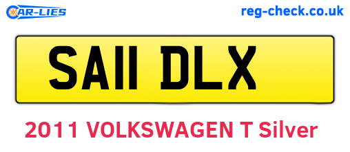 SA11DLX are the vehicle registration plates.