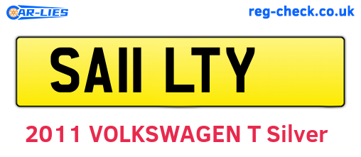 SA11LTY are the vehicle registration plates.