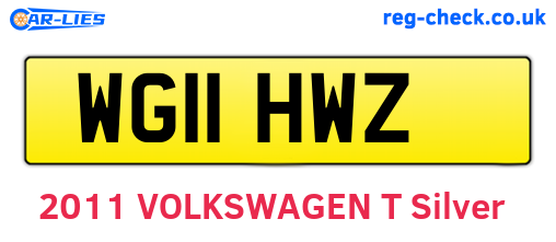 WG11HWZ are the vehicle registration plates.