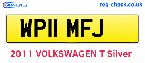 WP11MFJ are the vehicle registration plates.