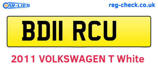 BD11RCU are the vehicle registration plates.