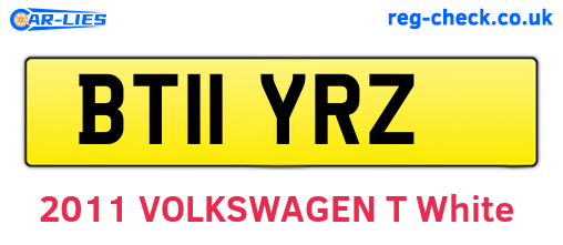 BT11YRZ are the vehicle registration plates.