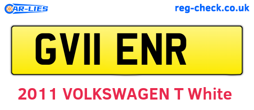 GV11ENR are the vehicle registration plates.