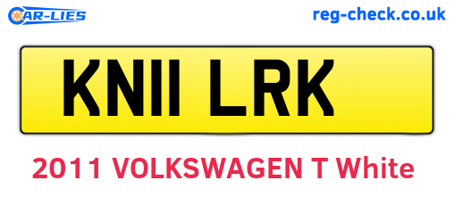 KN11LRK are the vehicle registration plates.