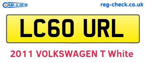 LC60URL are the vehicle registration plates.