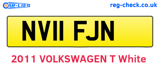 NV11FJN are the vehicle registration plates.