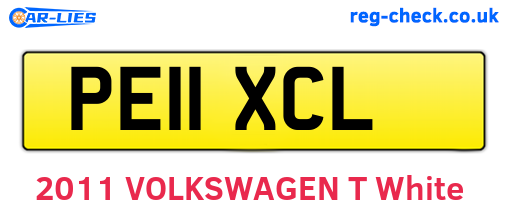 PE11XCL are the vehicle registration plates.