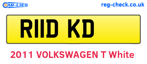 R11DKD are the vehicle registration plates.