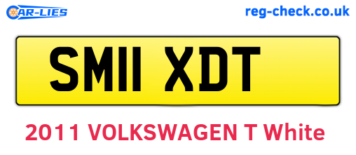 SM11XDT are the vehicle registration plates.