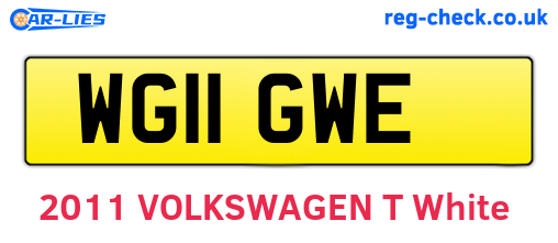 WG11GWE are the vehicle registration plates.