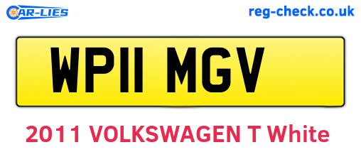 WP11MGV are the vehicle registration plates.