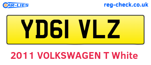 YD61VLZ are the vehicle registration plates.