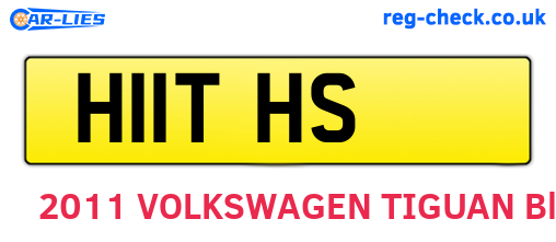 H11THS are the vehicle registration plates.