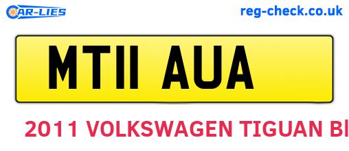 MT11AUA are the vehicle registration plates.
