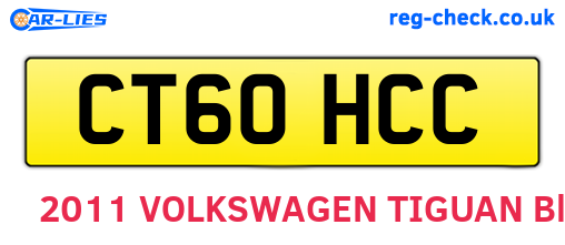 CT60HCC are the vehicle registration plates.