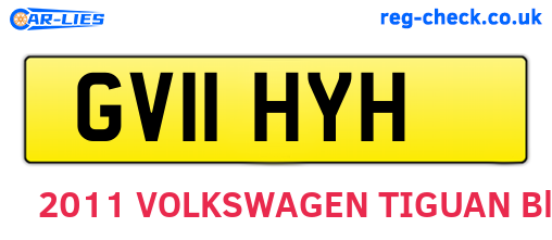 GV11HYH are the vehicle registration plates.