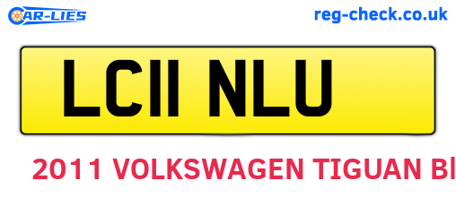 LC11NLU are the vehicle registration plates.