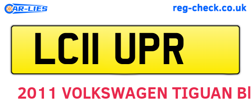 LC11UPR are the vehicle registration plates.