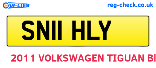SN11HLY are the vehicle registration plates.